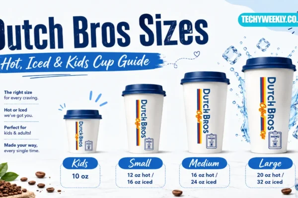dutch bros sizes